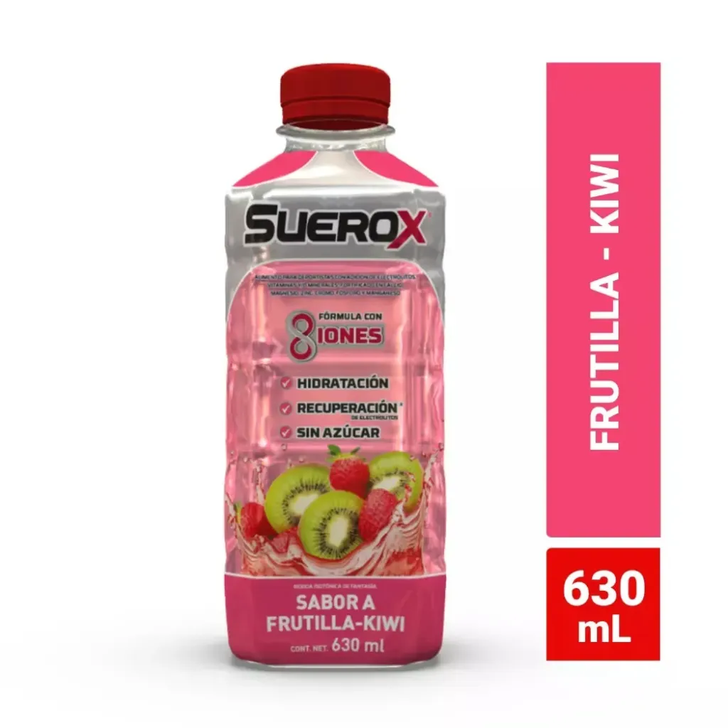 [S931934] Suerox Bebida Isotonica Sabor a Frutilla-Kiwi 630 cc